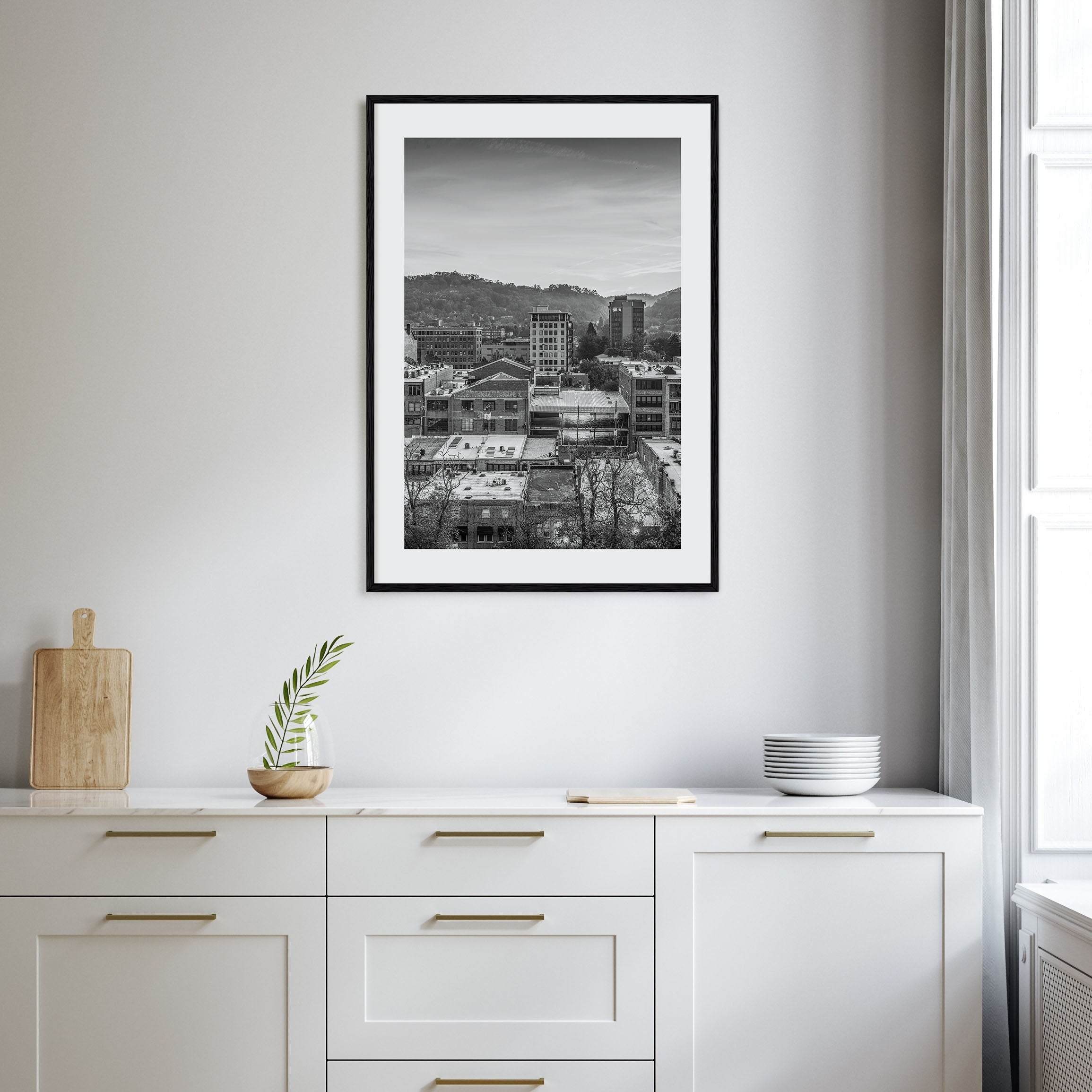 Asheville Photo B&W Poster
