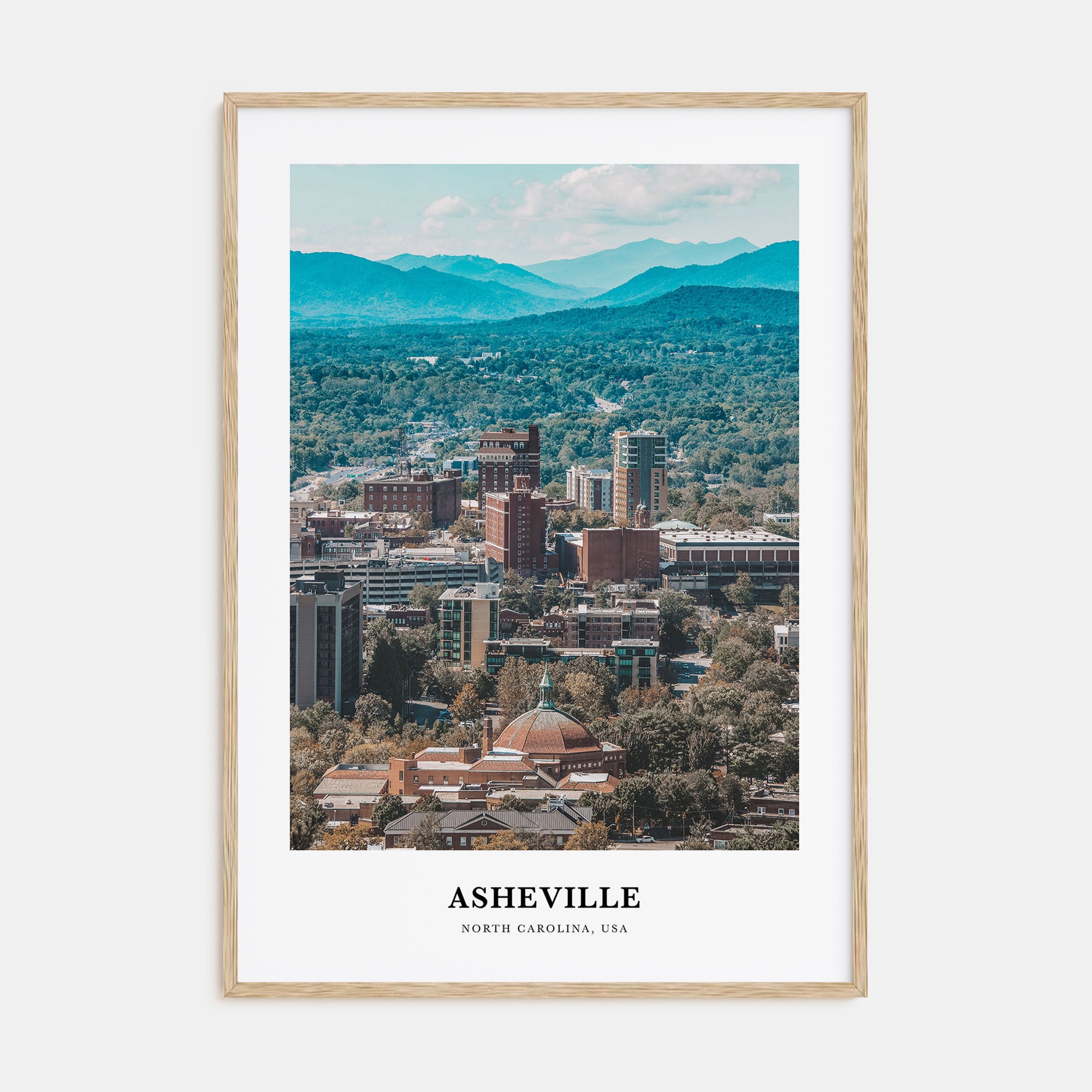 Asheville Portrait Color Poster