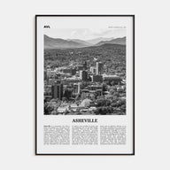 Asheville Travel B&W No 1 Poster