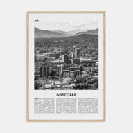 Asheville Travel B&W No 1 Poster