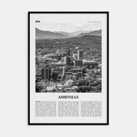 Asheville Travel B&W No 1 Poster