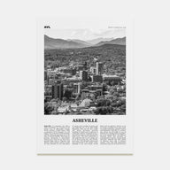 Asheville Travel B&W No 1 Poster
