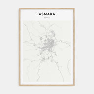 Asmara Map Portrait Poster