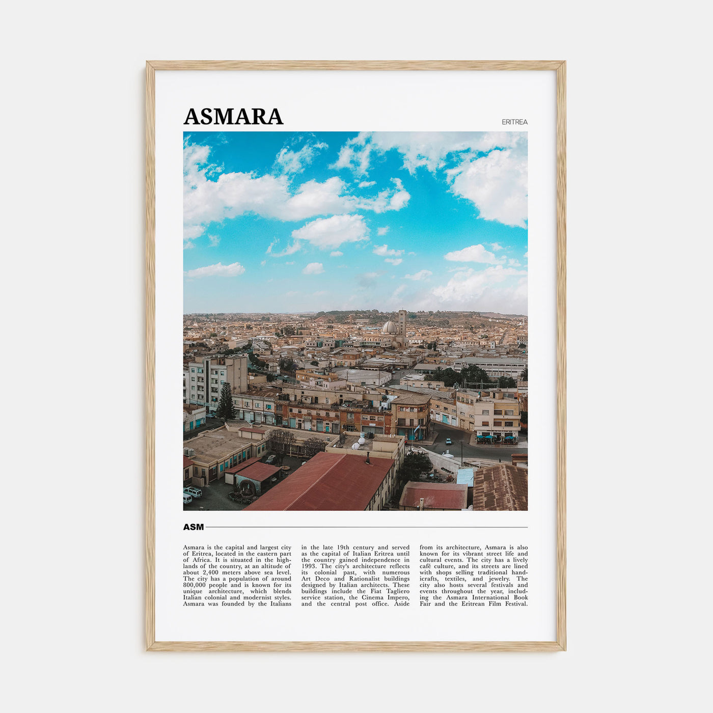 Asmara Travel Color No 1 Poster