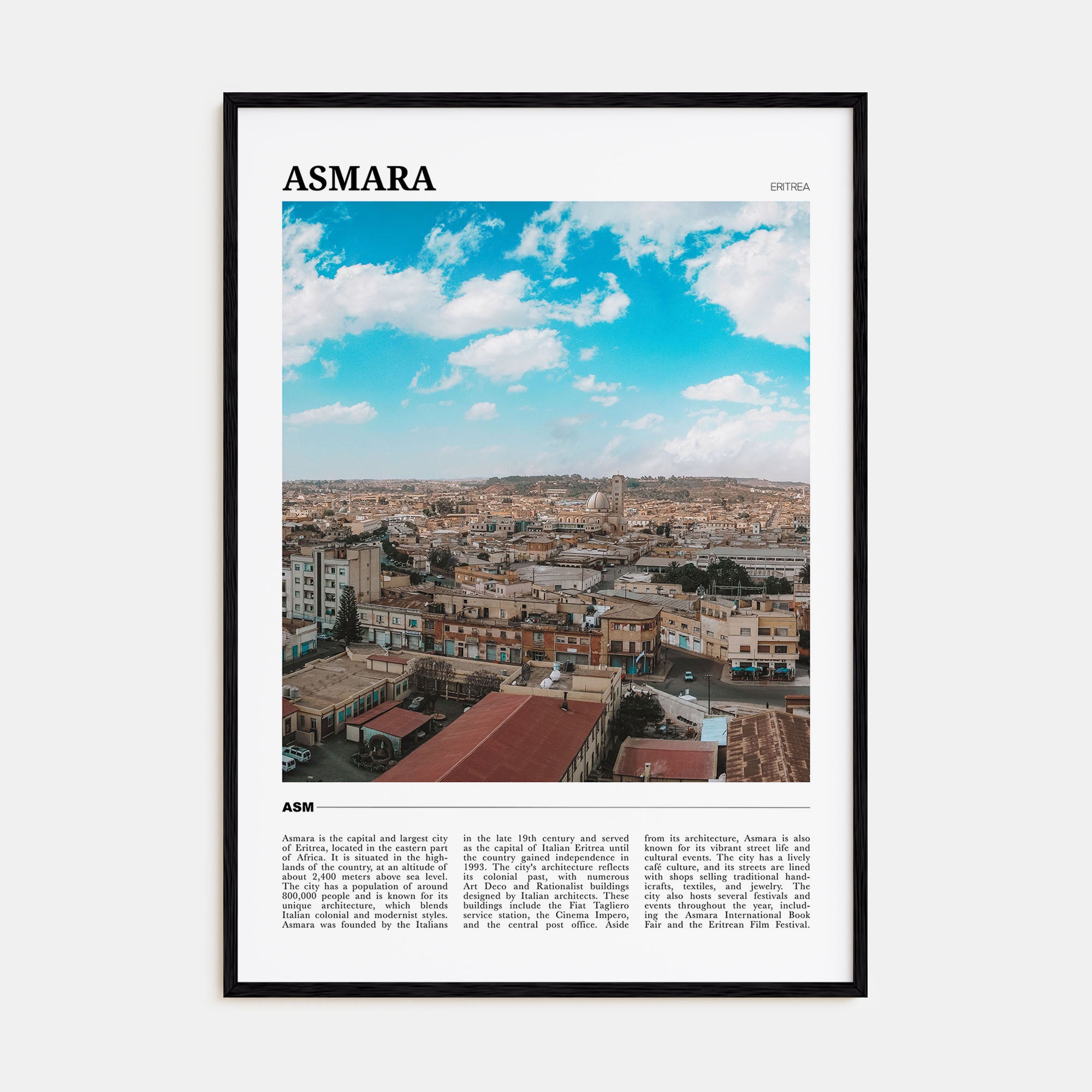 Asmara Travel Color No 1 Poster