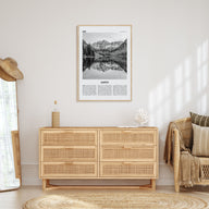 Aspen Travel B&W Poster