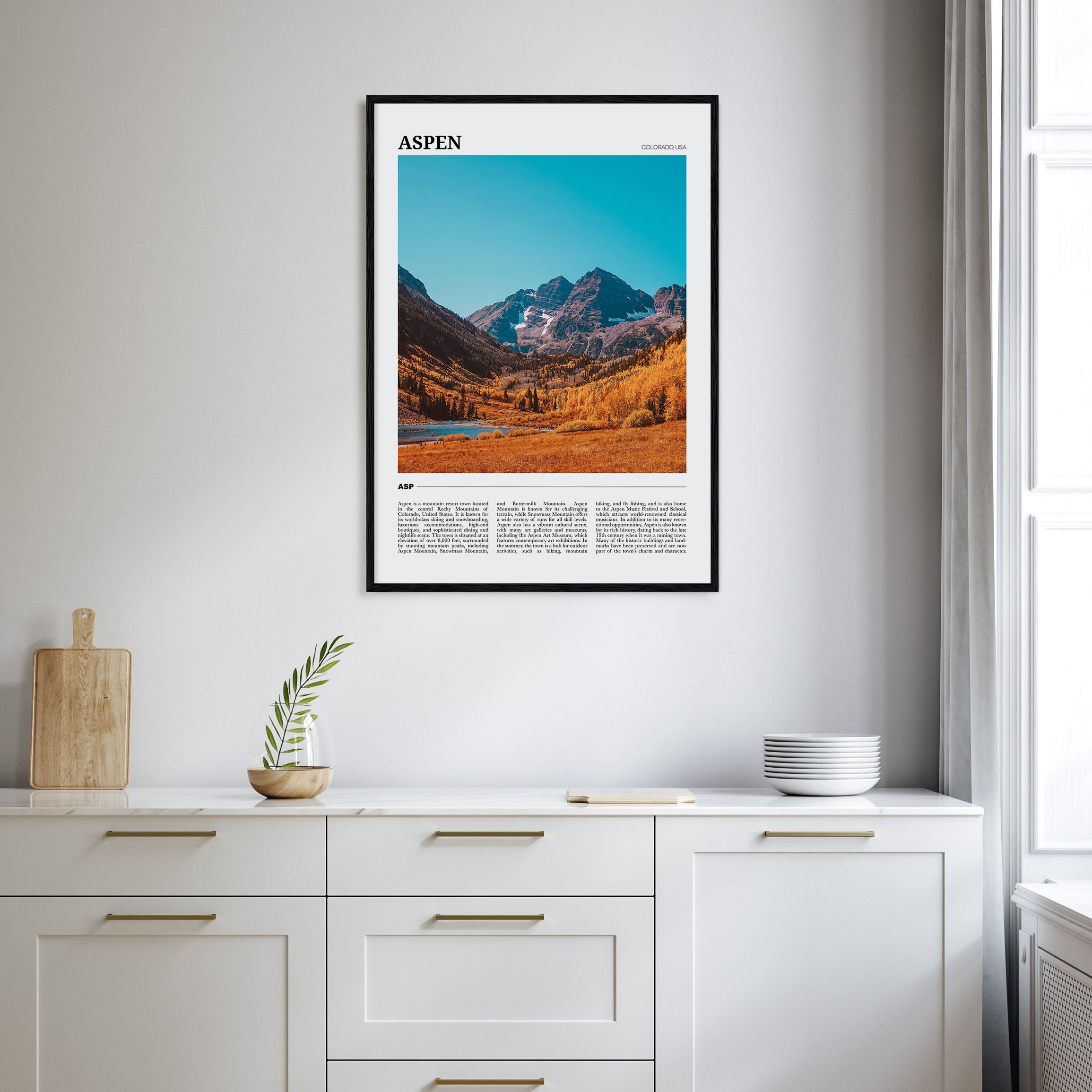 Aspen Travel Color Poster