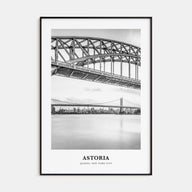 Astoria, New York Portrait B&W Poster