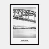Astoria, New York Portrait B&W Poster