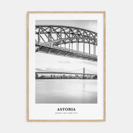 Astoria, New York Portrait B&W Poster
