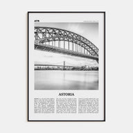 Astoria, New York Travel B&W Poster