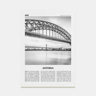 Astoria, New York Travel B&W Poster