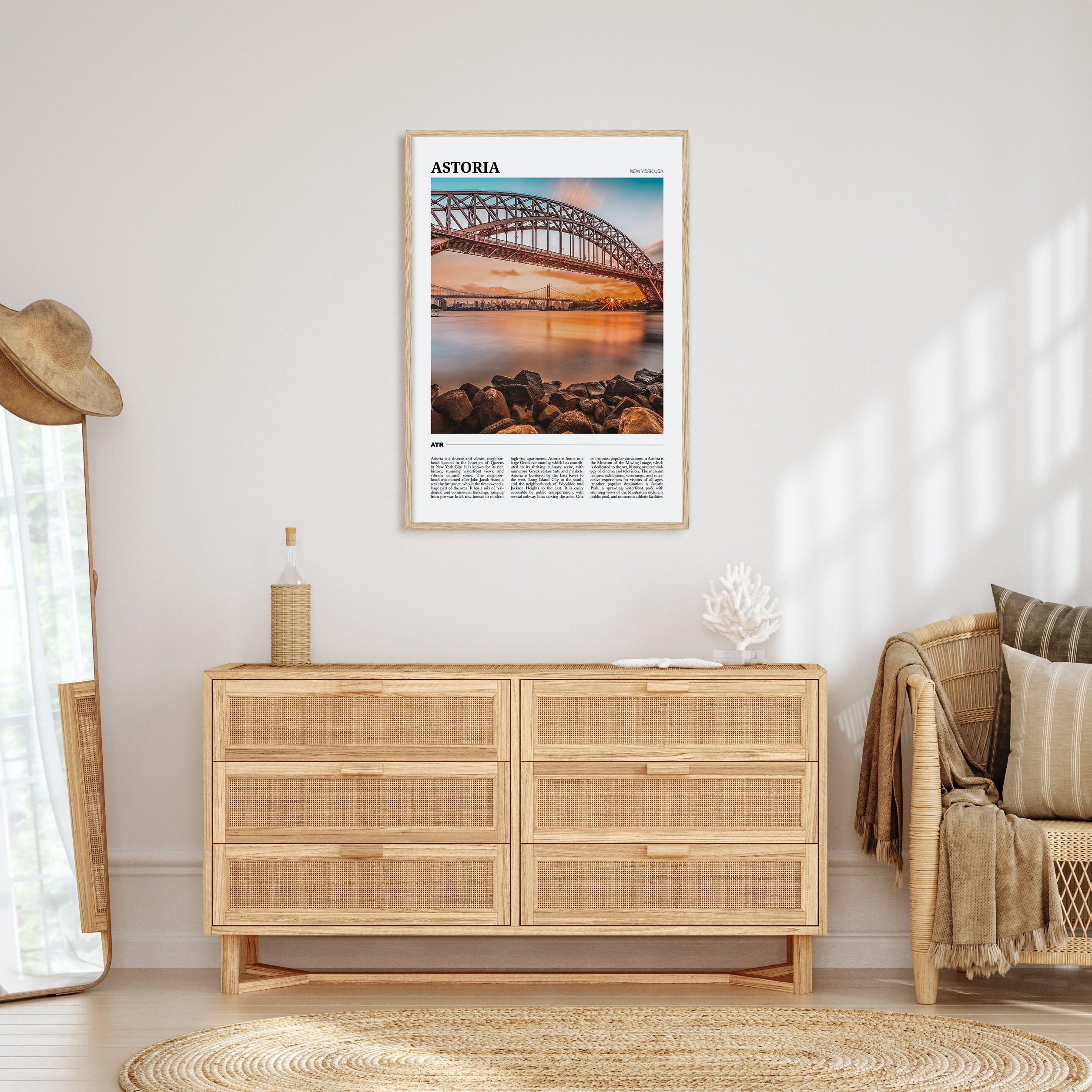 Astoria, New York Travel Color Poster