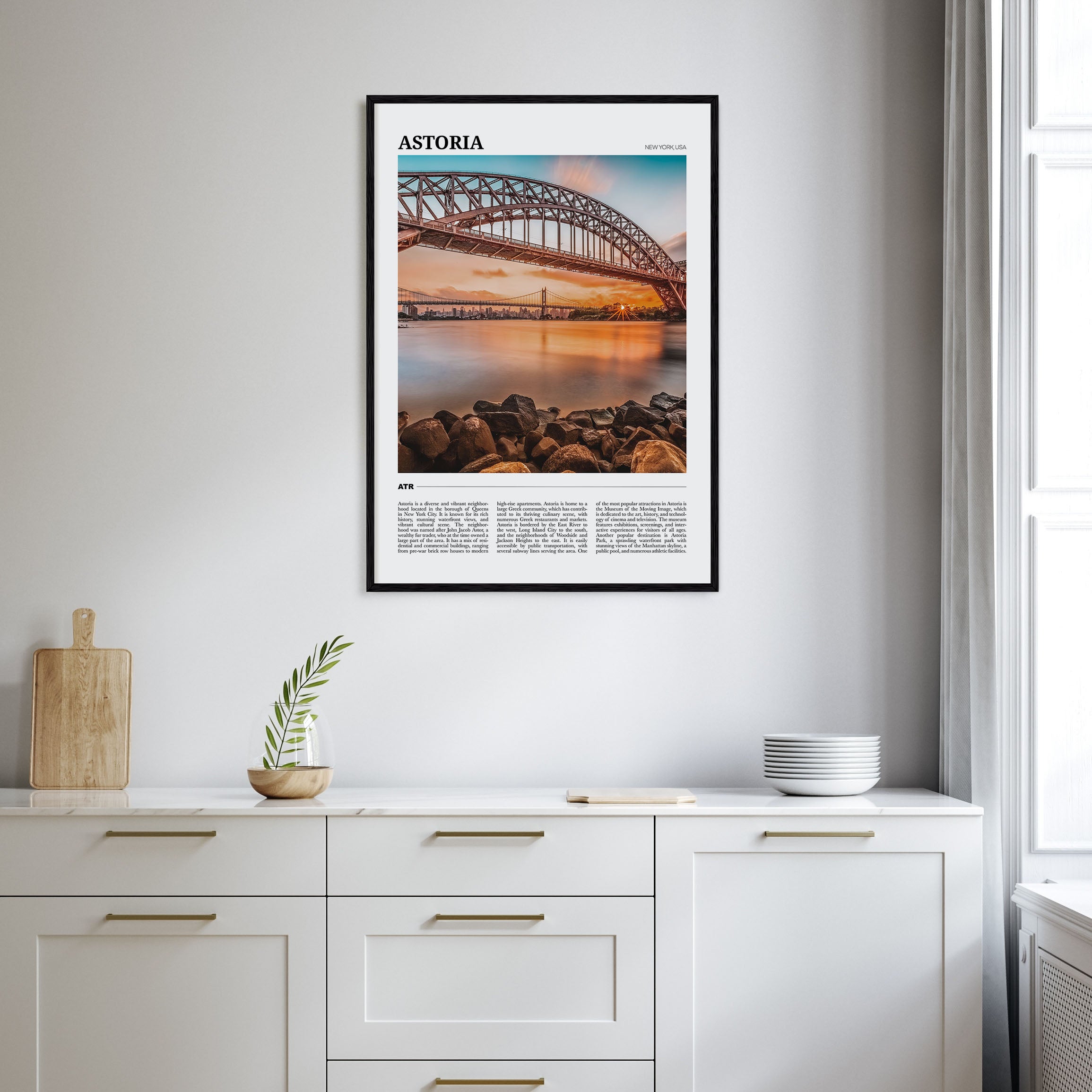 Astoria, New York Travel Color Poster