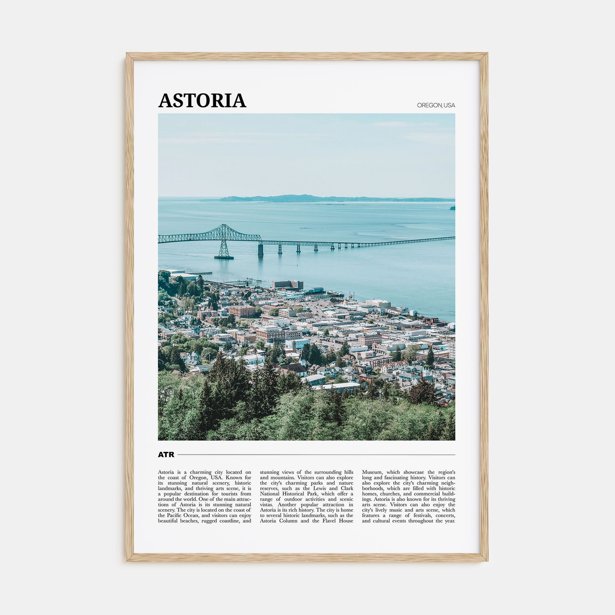 Astoria, Oregon Travel Color Poster