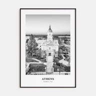 Athens, Georgia Portrait B&W Poster