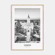 Athens, Georgia Portrait B&W Poster