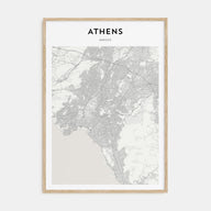 Athens, Greece Map Portrait Poster