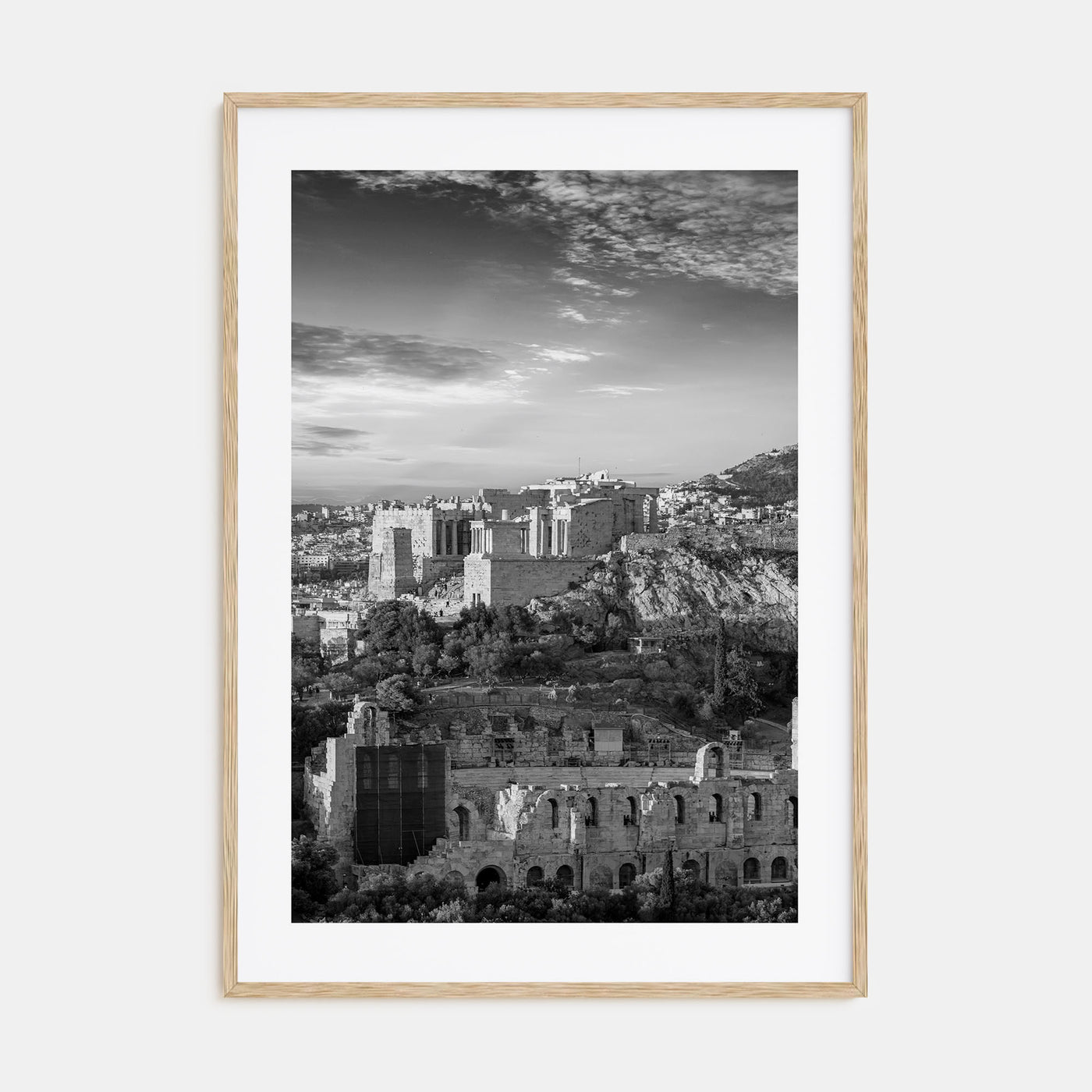 Athens, Greece Photo B&W No 1 Poster