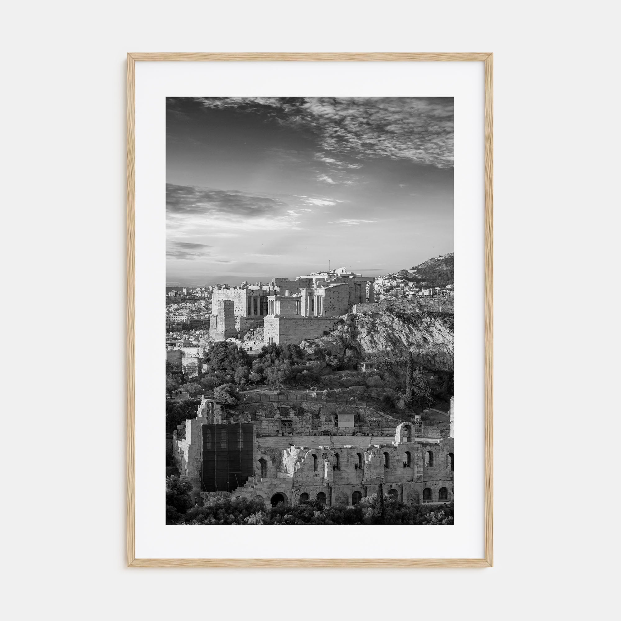 Athens, Greece Photo B&W No 1 Poster