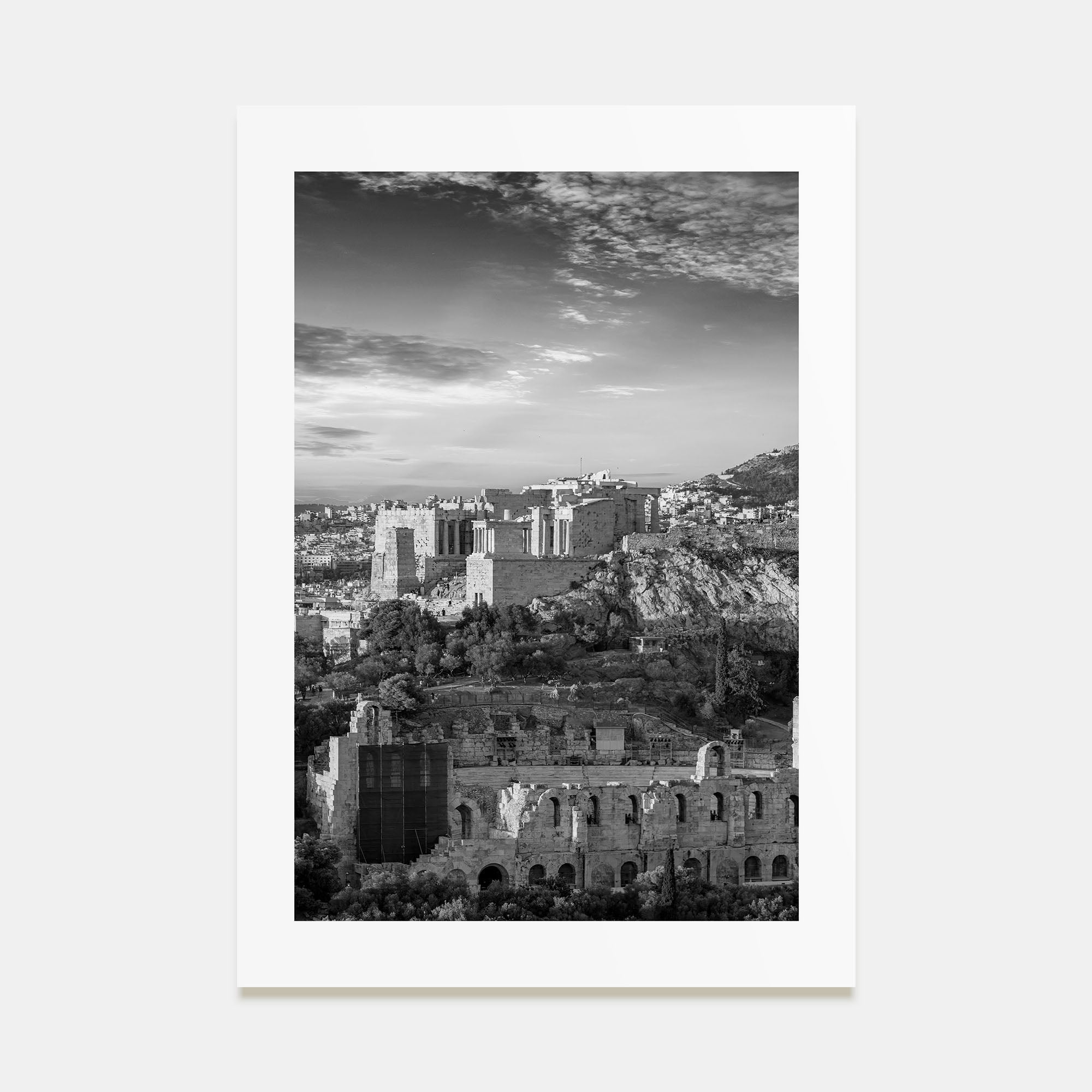 Athens, Greece Photo B&W No 1 Poster