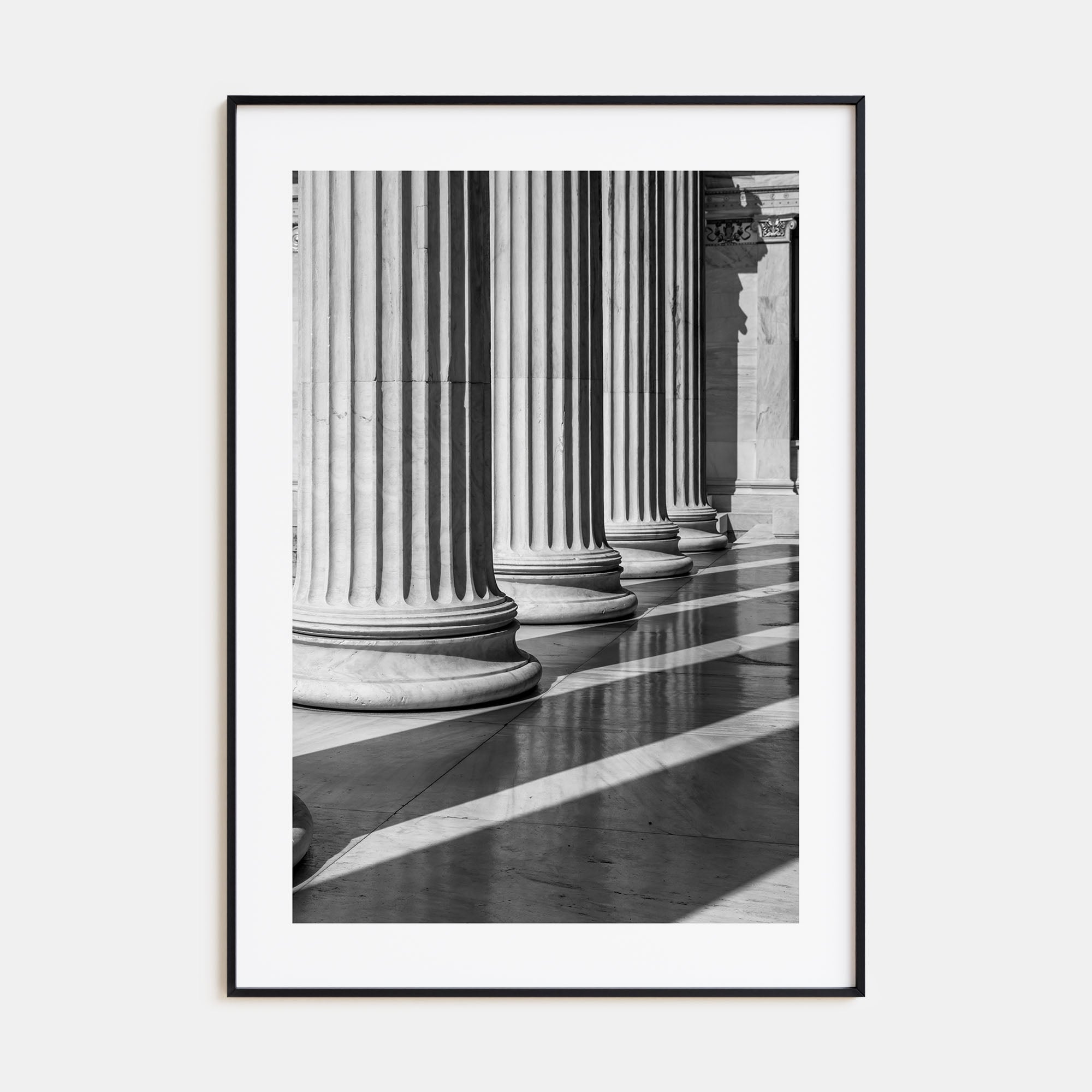 Athens, Greece Photo B&W No 2 Poster