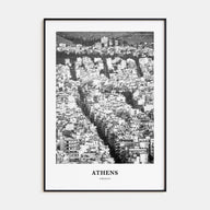 Athens, Greece Portrait B&W No 1 Poster