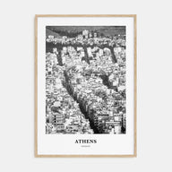 Athens, Greece Portrait B&W No 1 Poster