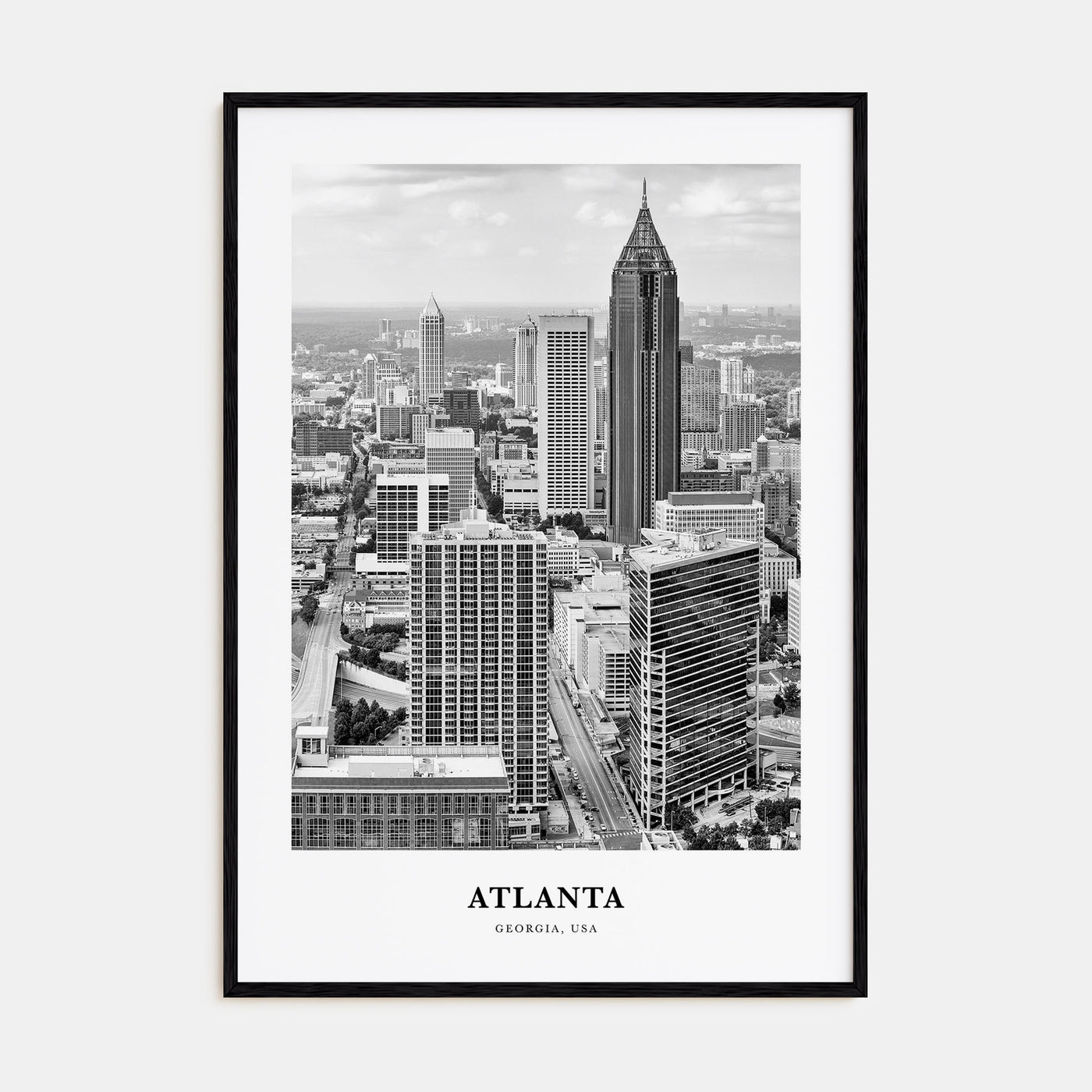 Atlanta Portrait B&W No 3 Poster