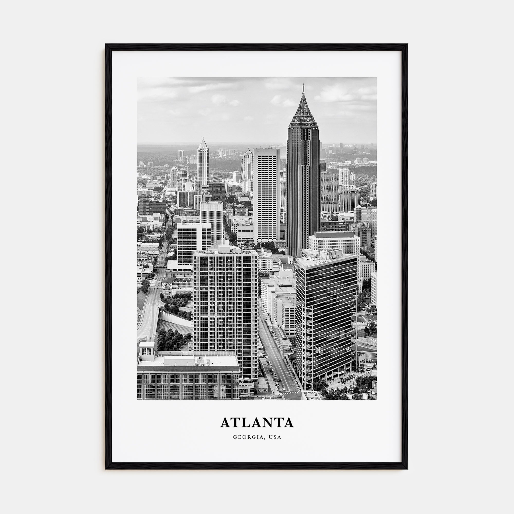 Atlanta Portrait B&W No 3 Poster