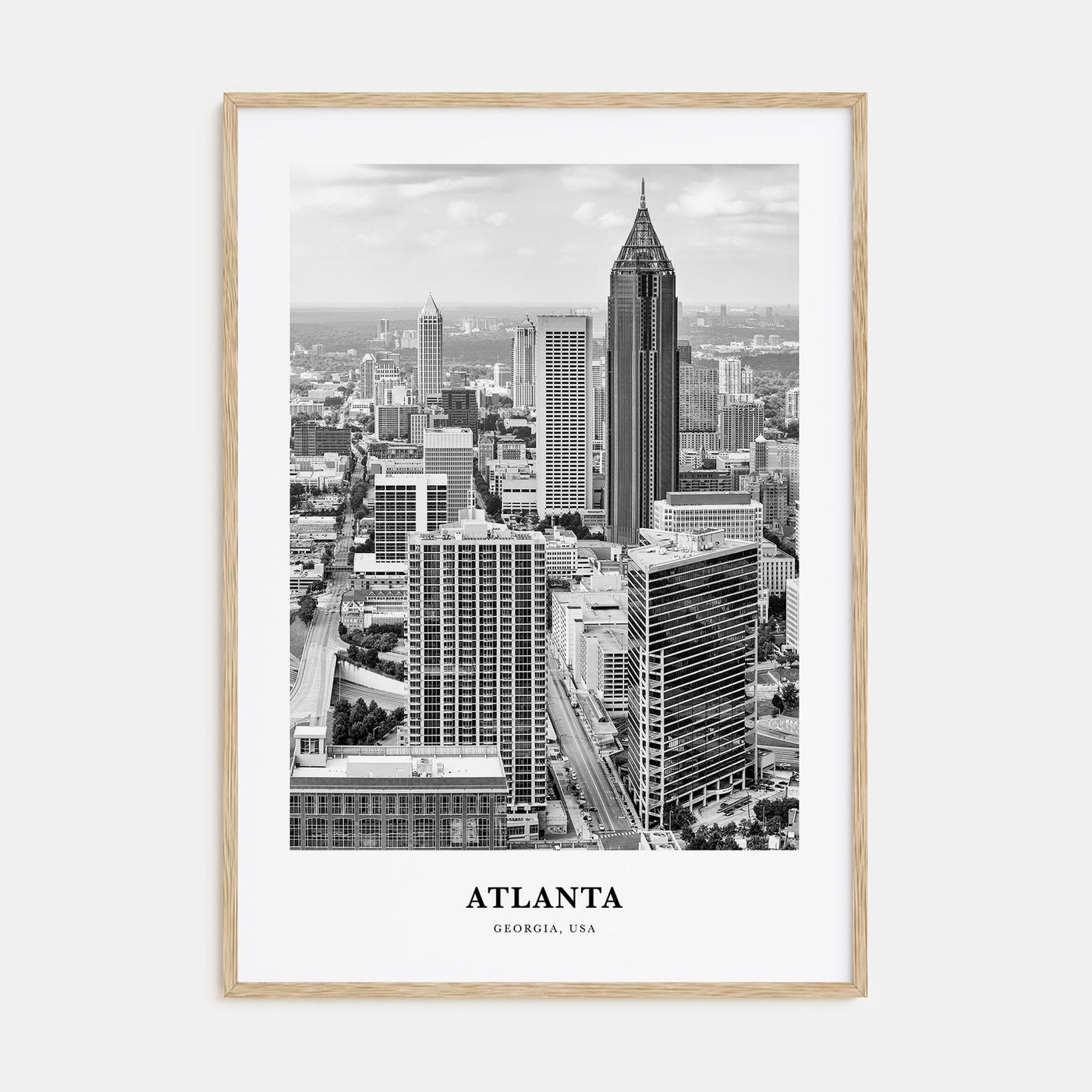 Atlanta Portrait B&W No 3 Poster