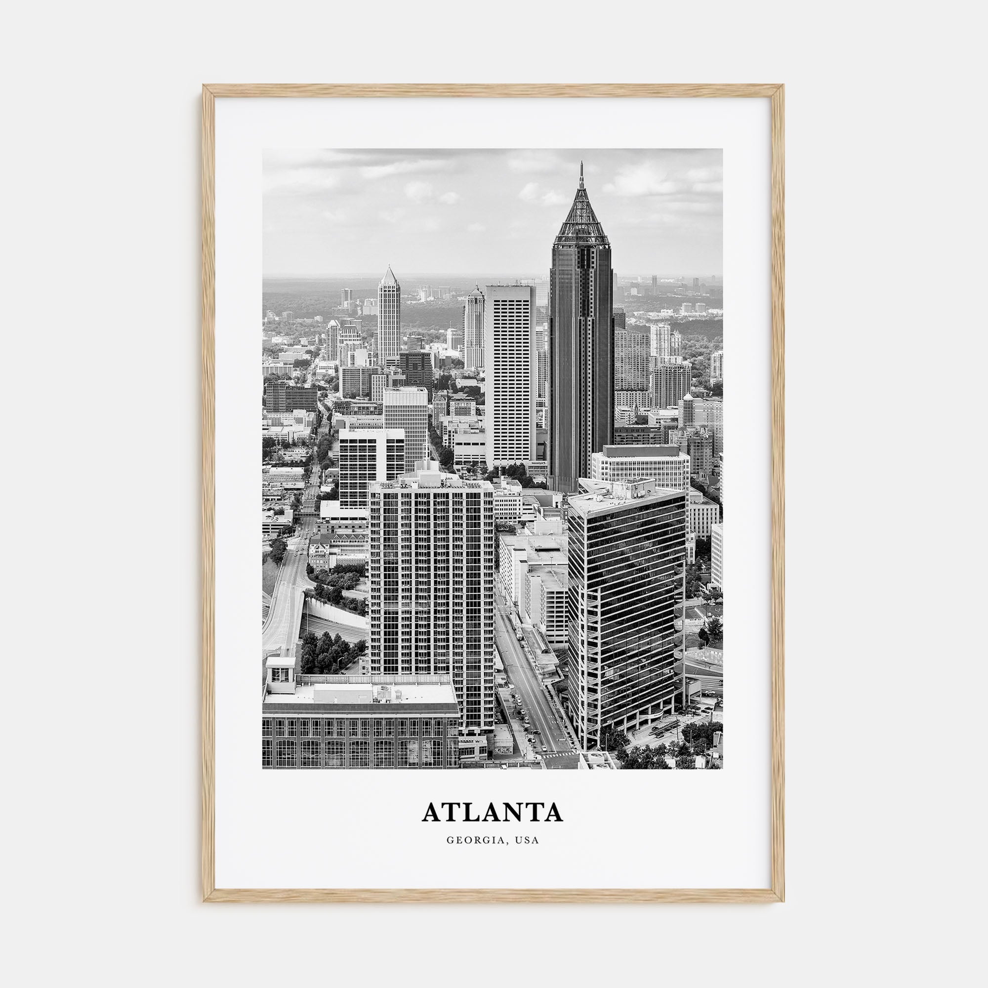 Atlanta Portrait B&W No 3 Poster