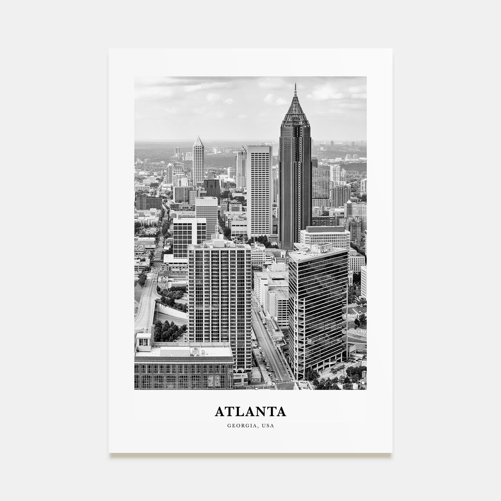 Atlanta Portrait B&W No 3 Poster