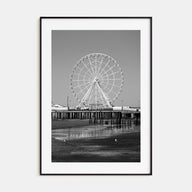 Atlantic City Photo B&W Poster