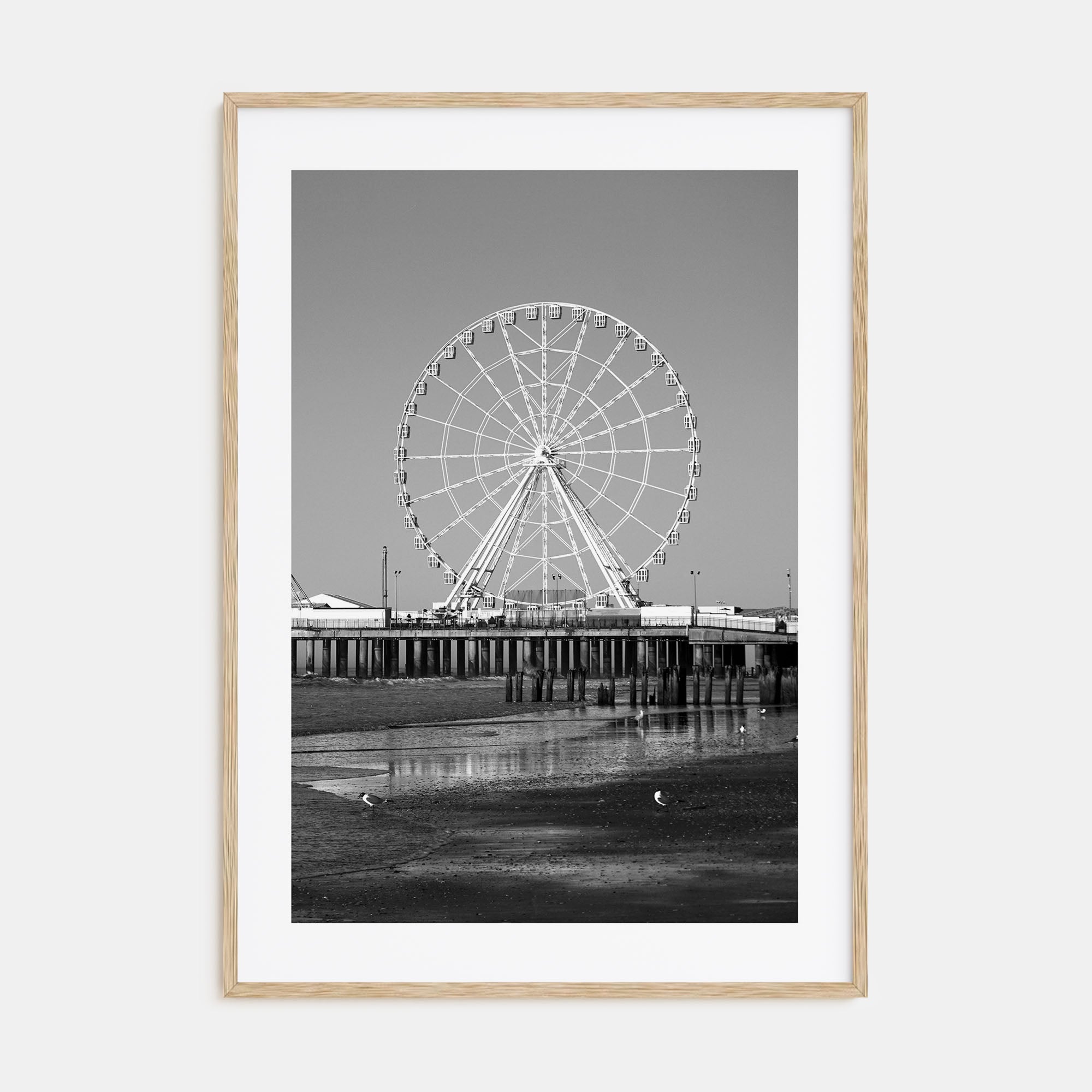 Atlantic City Photo B&W Poster