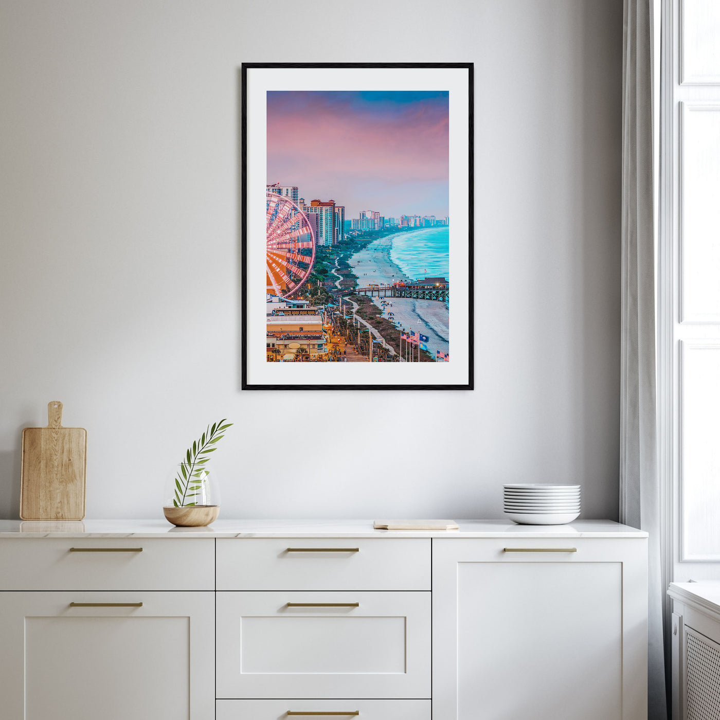 Atlantic City Photo Color Poster