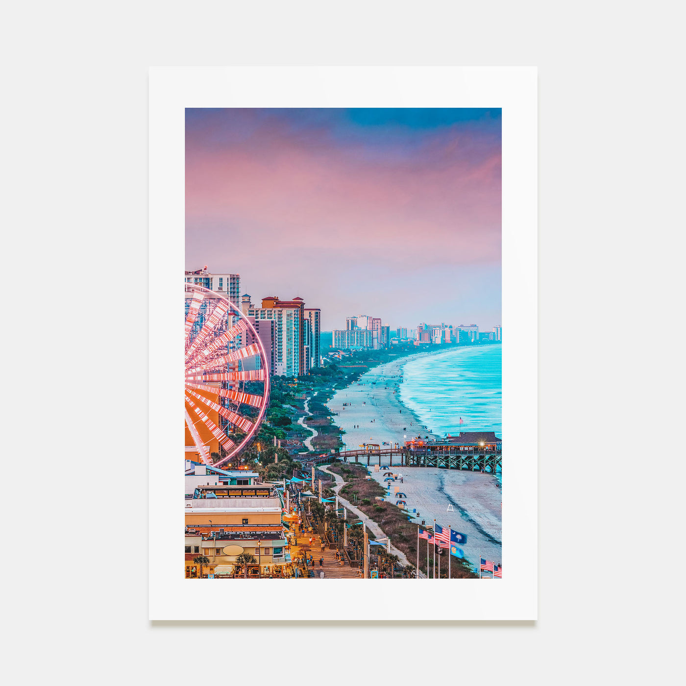 Atlantic City Photo Color Poster