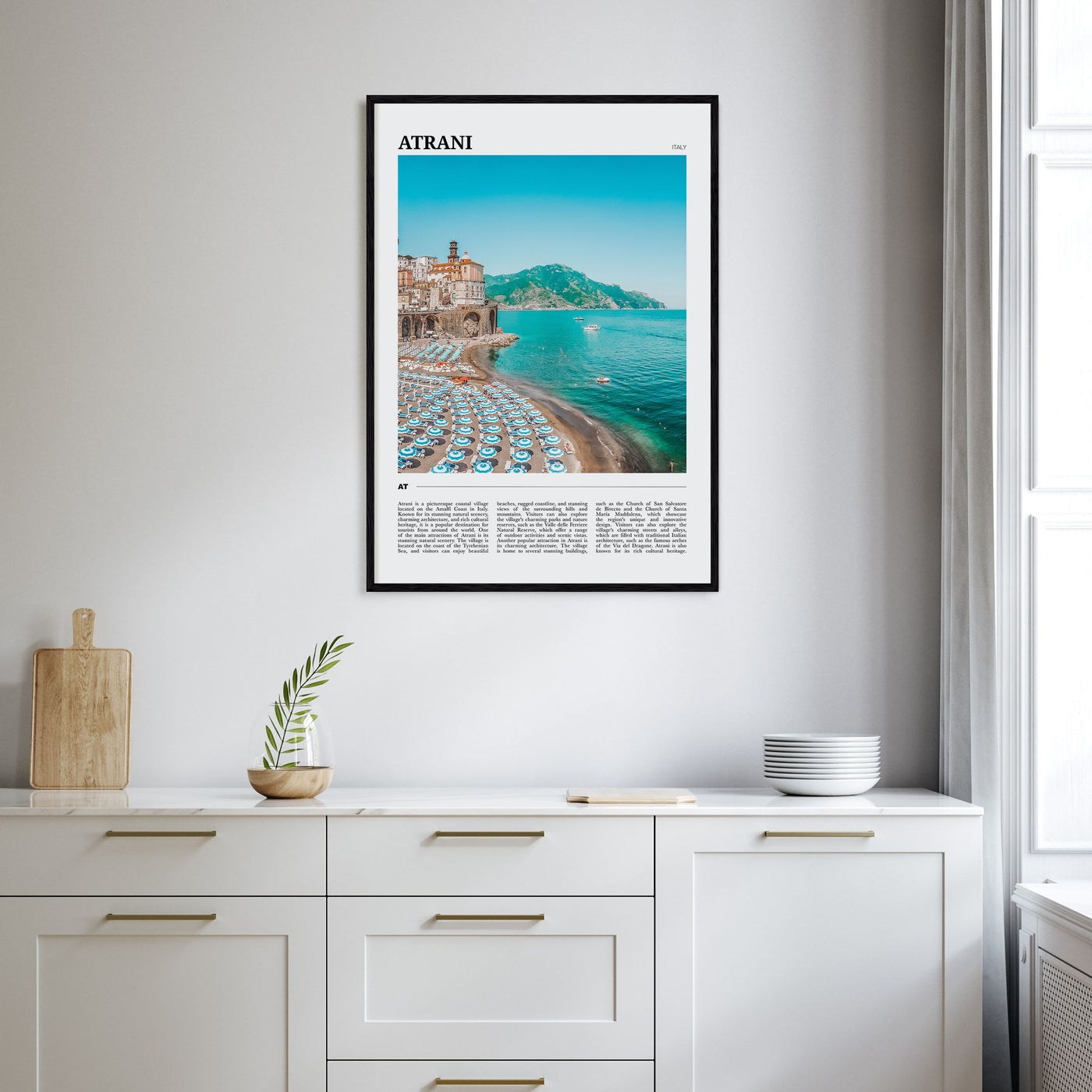 Atrani Travel Color Poster