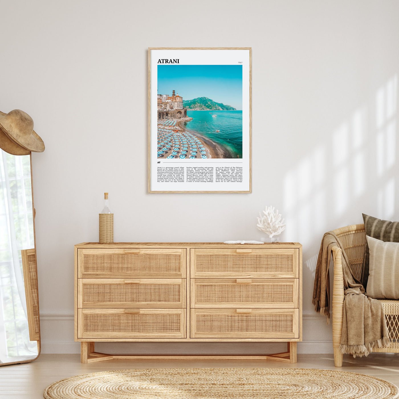 Atrani Travel Color Poster