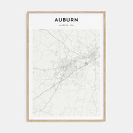 Auburn, Alabama Map Portrait Poster