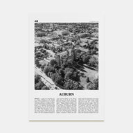 Auburn, Alabama Travel B&W Poster