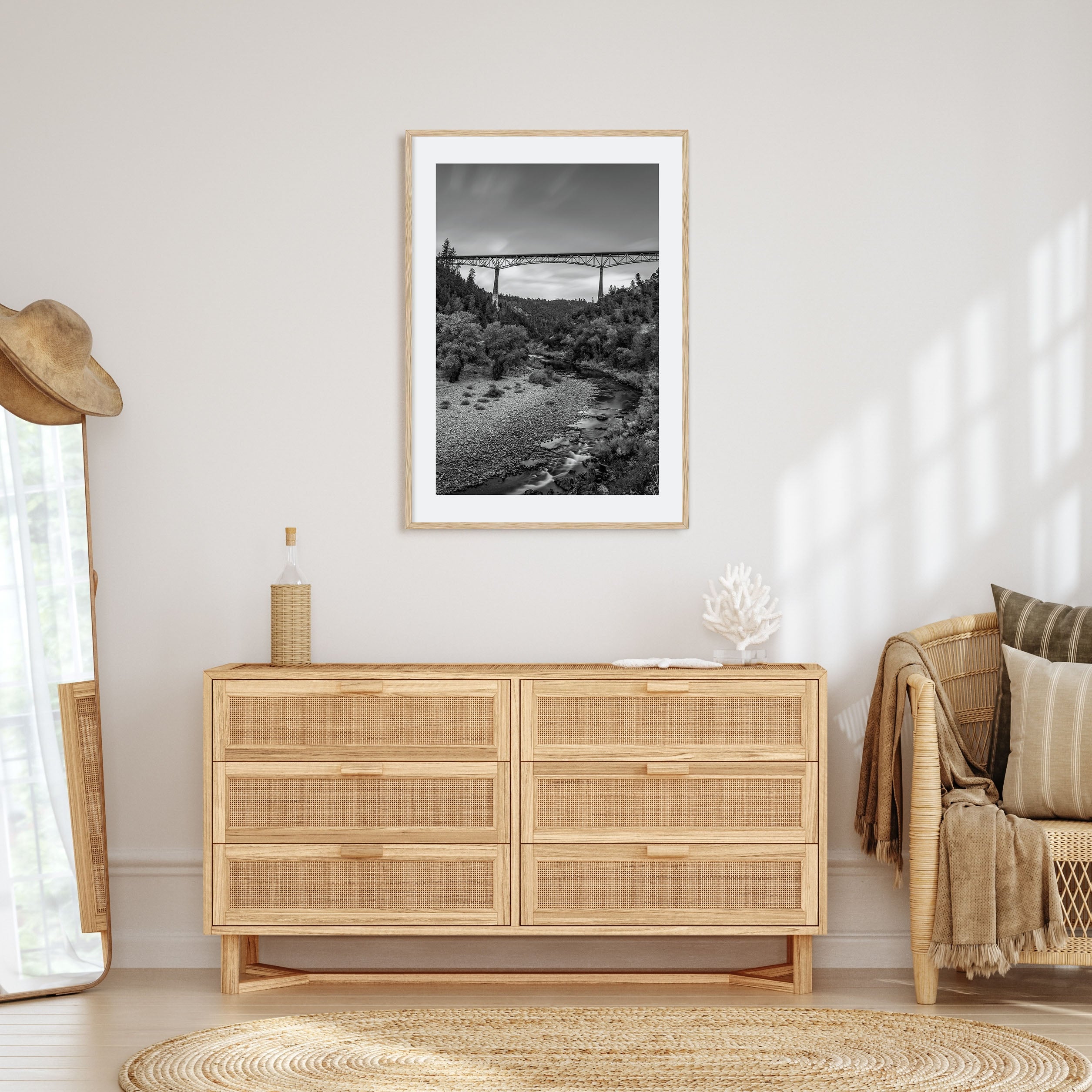 Auburn, California Photo B&W Poster