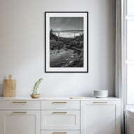 Auburn, California Photo B&W Poster