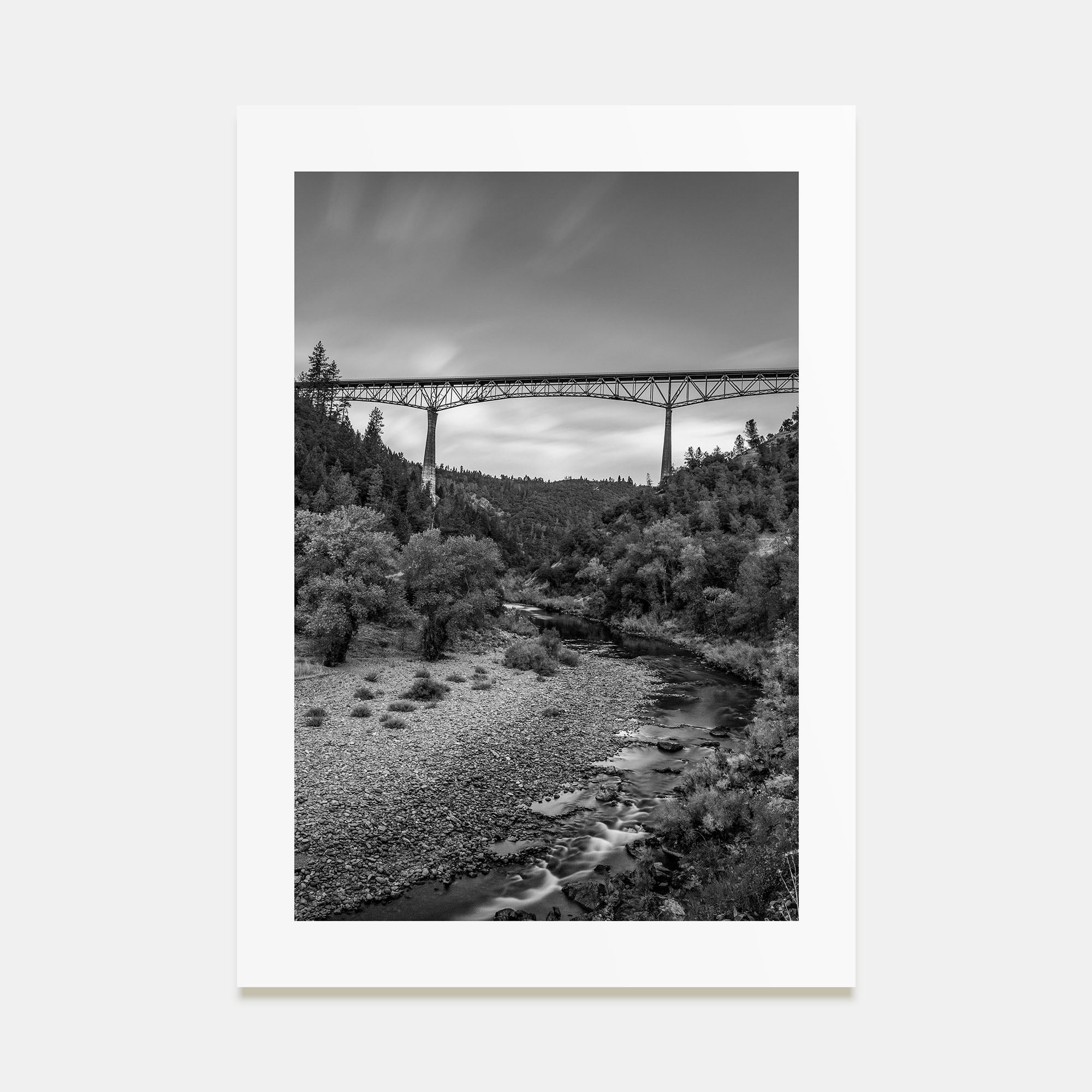 Auburn, California Photo B&W Poster