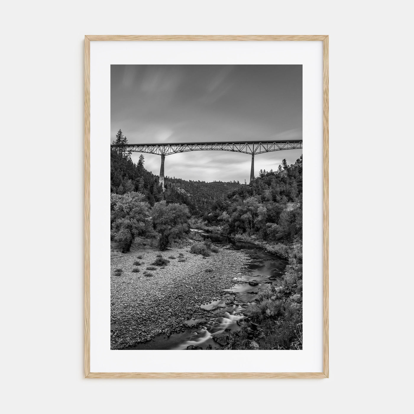 Auburn, California Photo B&W Poster
