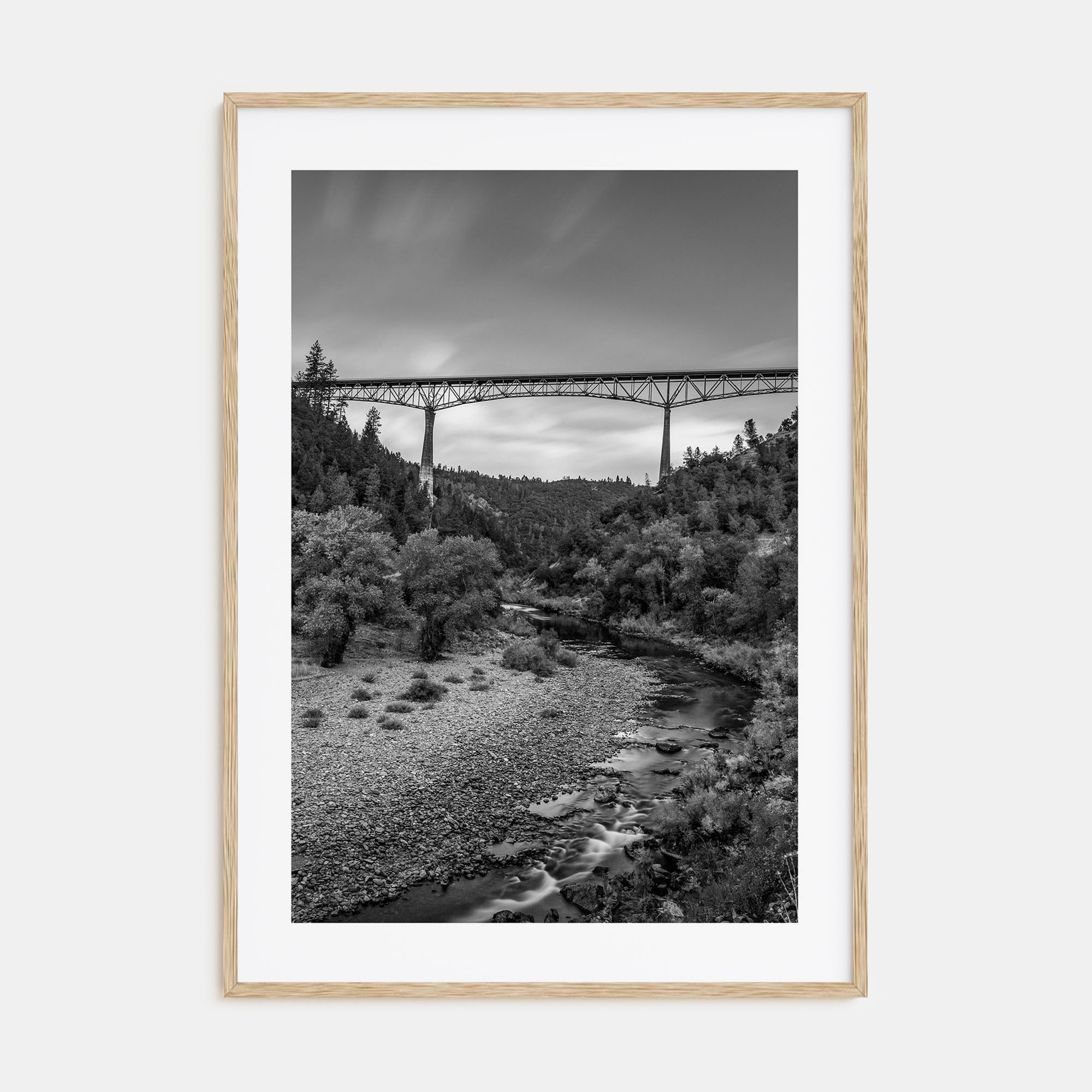 Auburn, California Photo B&W Poster