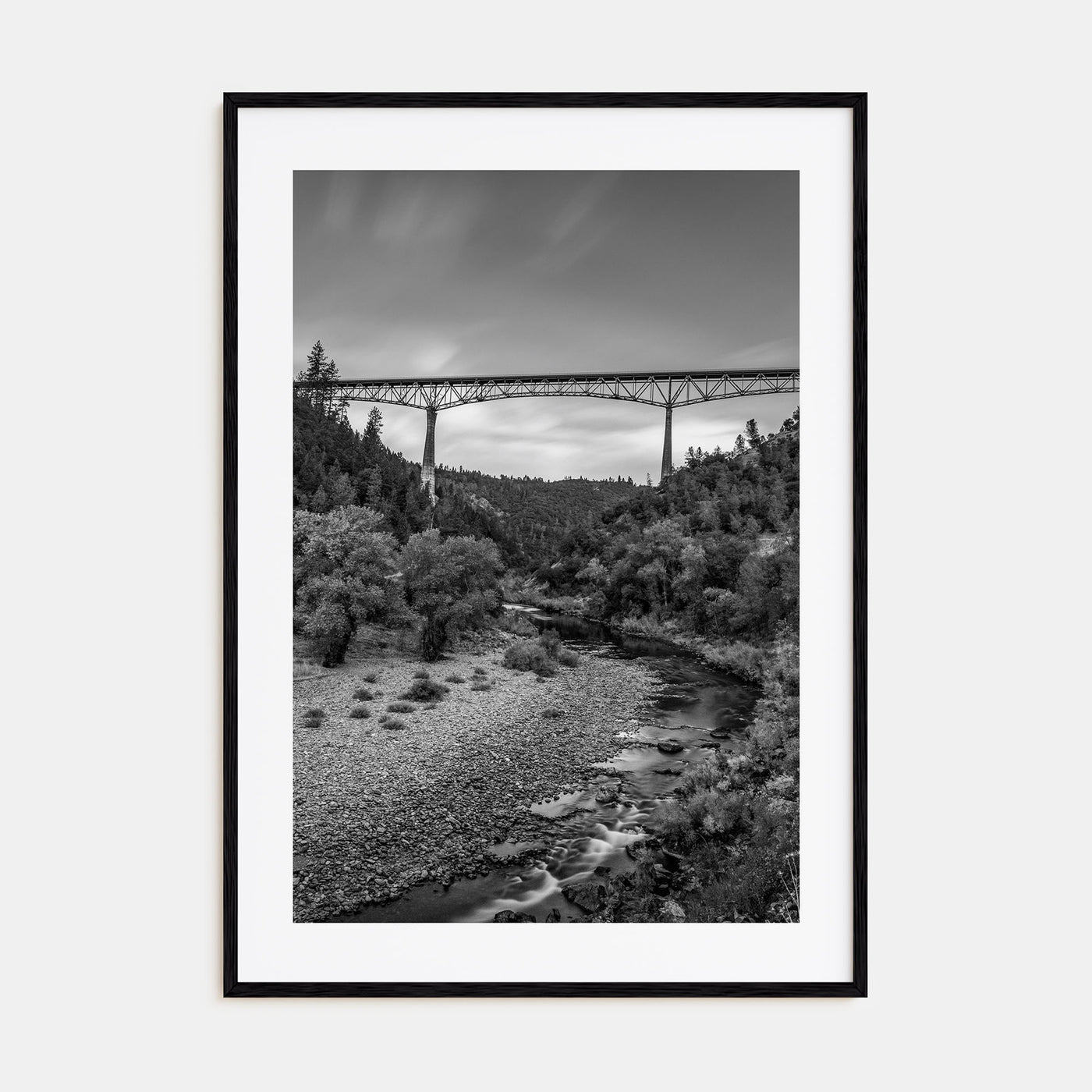 Auburn, California Photo B&W Poster