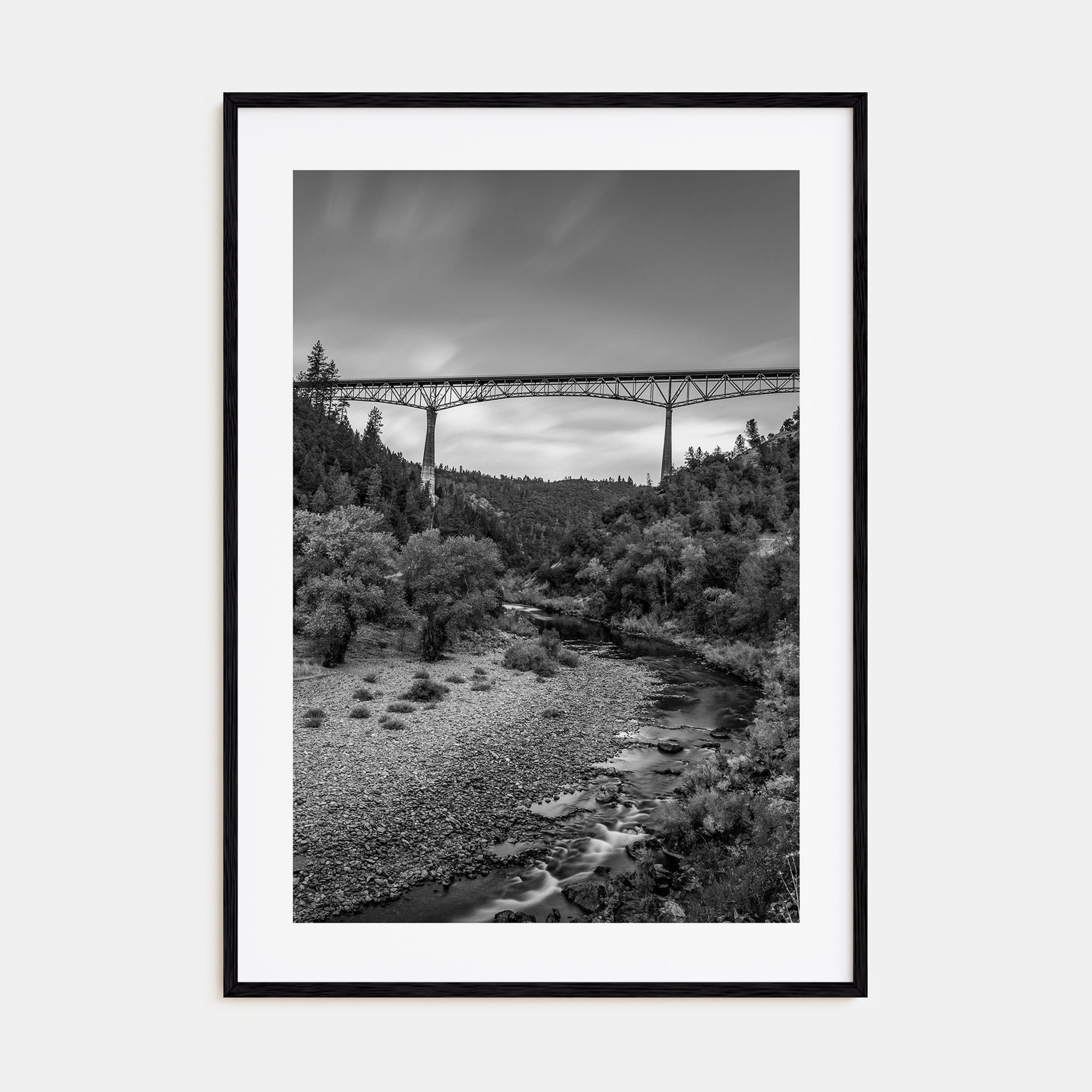 Auburn, California Photo B&W Poster