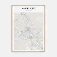 Auckland Map Portrait Poster