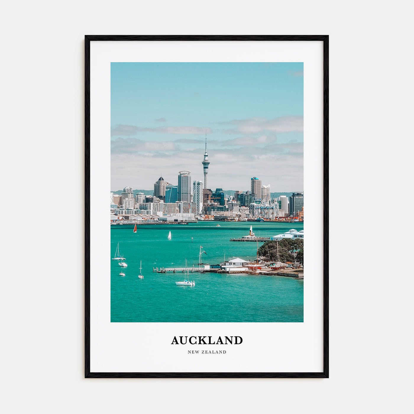 Auckland Portrait Color Poster